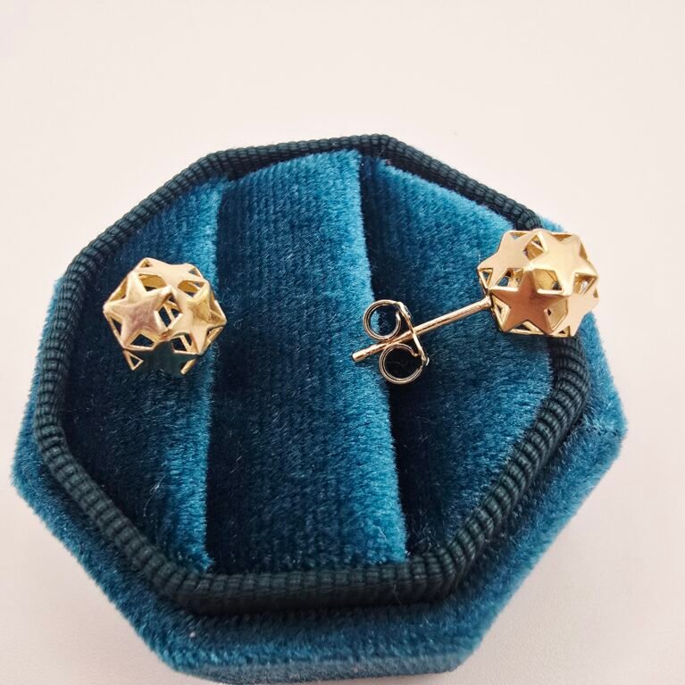 14k Gold Earrings/ Cercei Aur 14k CS076