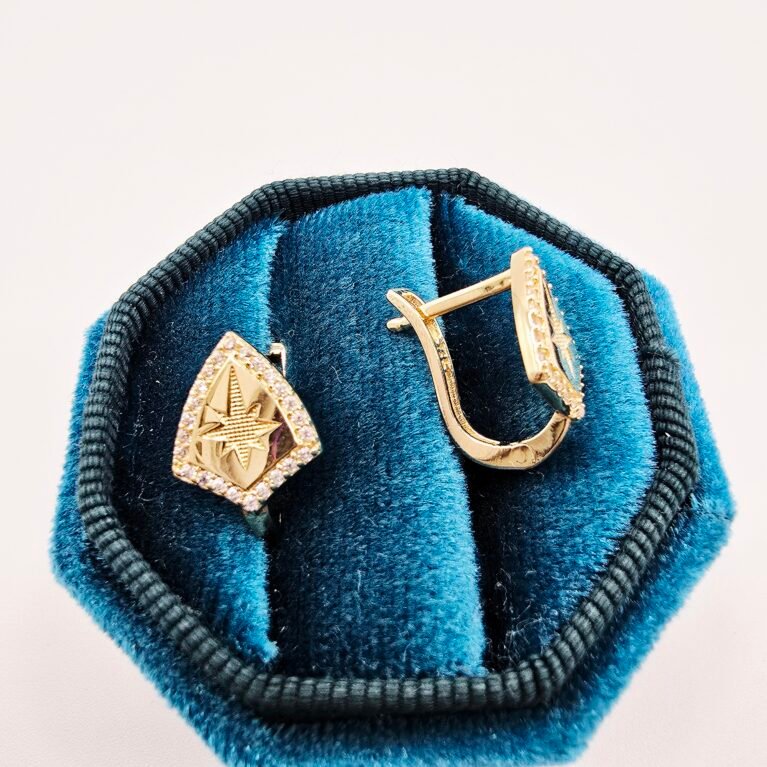 14k Gold Earrings/ Cercei Aur 14k C22