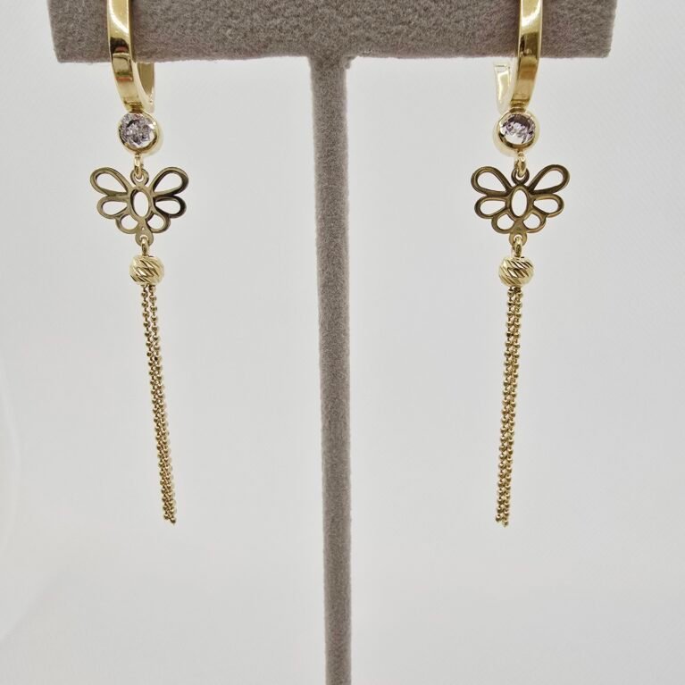 14k Gold Earrings/ Cercei Aur 14k CL17