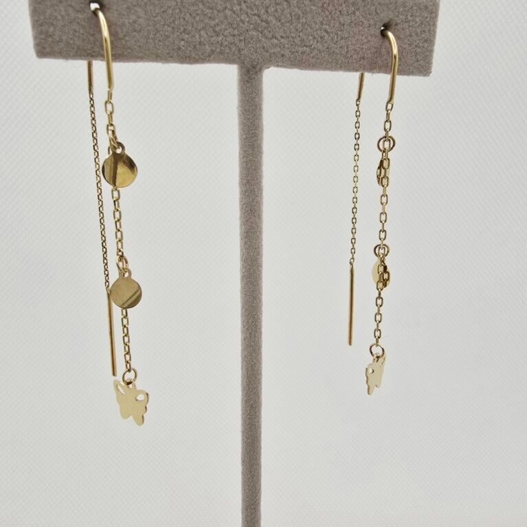 14k Gold Earrings/ Cercei Aur 14k CL64