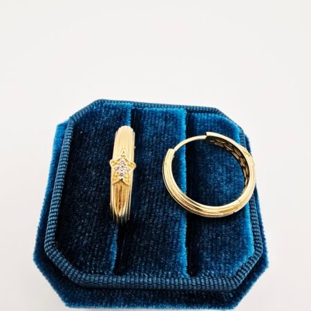 14k Gold Earrings/ Cercei Aur 14k HE11