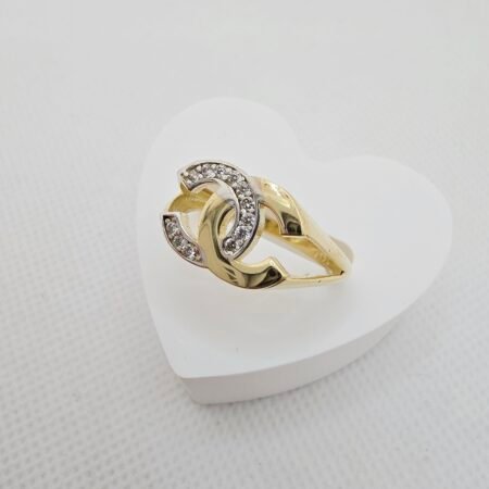 14K GOLD RING/ INEL AUR 14K R0274