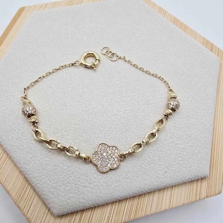 14k Gold Bracelet/ Bratara Aur 14k D0177