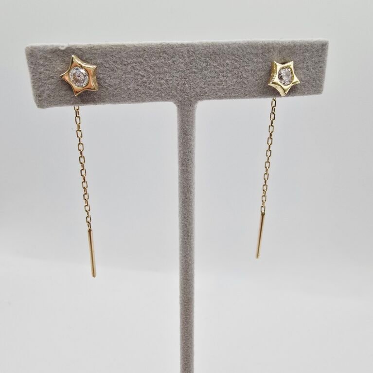 14k Gold Earrings/ Cercei Aur 14k CL11