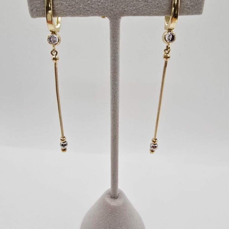 14k Gold Earrings/ Cercei Aur 14k CL108