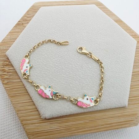 14k Gold Kid's Bracelet/ Bratara Aur 14k Pentru Copii K66