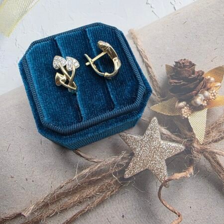 14k Gold Earrings/ Cercei Aur 14k C184