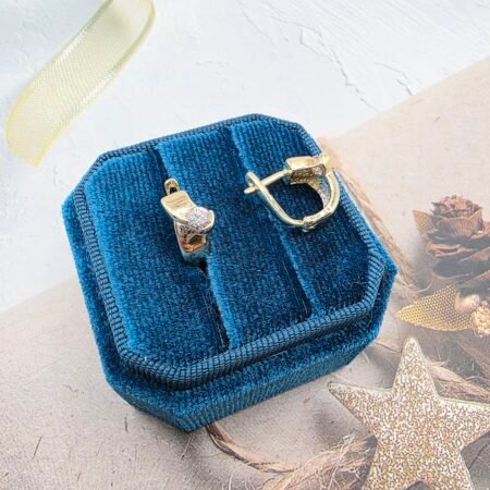 14k Gold Earrings/ Cercei Aur 14k C185