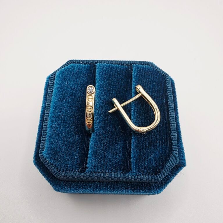 14k Gold Earrings/ Cercei Aur 14k C197