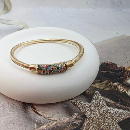 14K Gold Bangle/ Bratara Fixa Aur 14K BF63