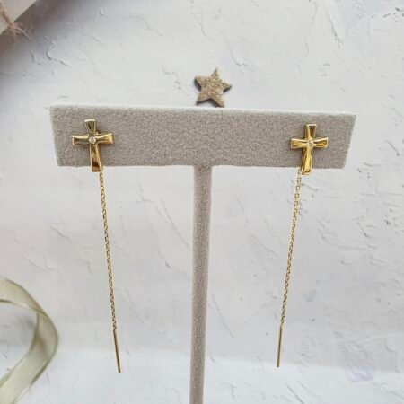 14k Gold Earrings/ Cercei Aur 14k CL86