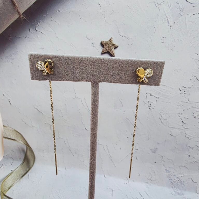 14k Gold Earrings/ Cercei Aur 14k CL125