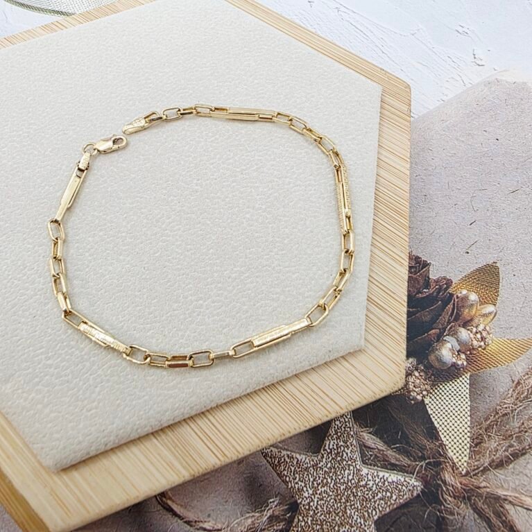 14k Gold Bracelet/ Bratara Aur 14k M077