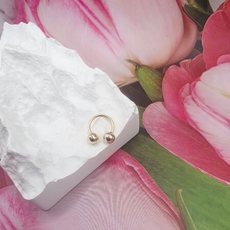 14K Gold Belly Piercing/ Piercing de Buric Aur 14K P29