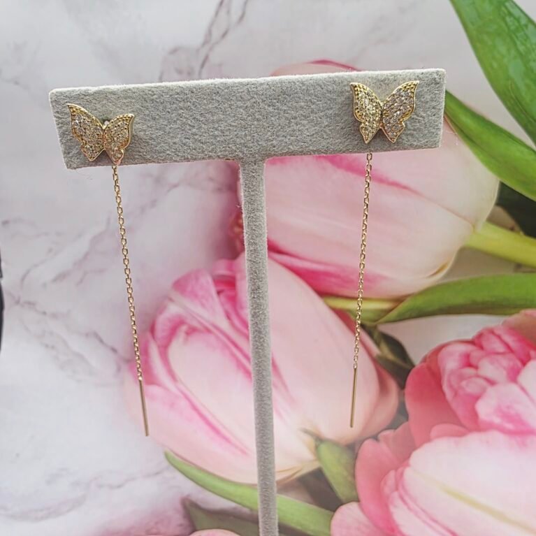 14k Gold Earrings/ Cercei Aur 14k CL166