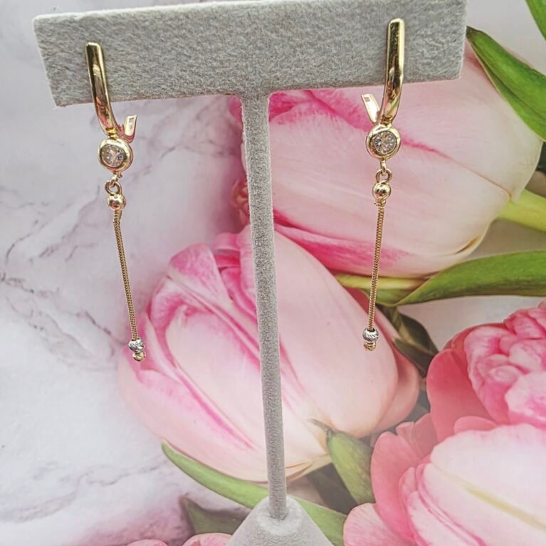 14k Gold Earrings/ Cercei Aur 14k CL171
