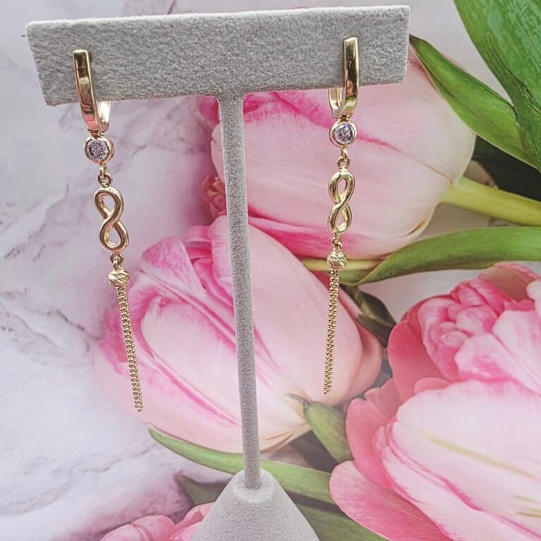 14k Gold Earrings/ Cercei Aur 14k CL175