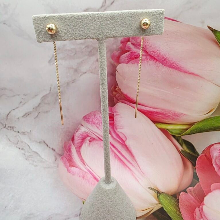 14k Gold Earrings/ Cercei Aur 14k CL178