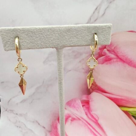 14k Gold Earrings/ Cercei Aur 14k CL185