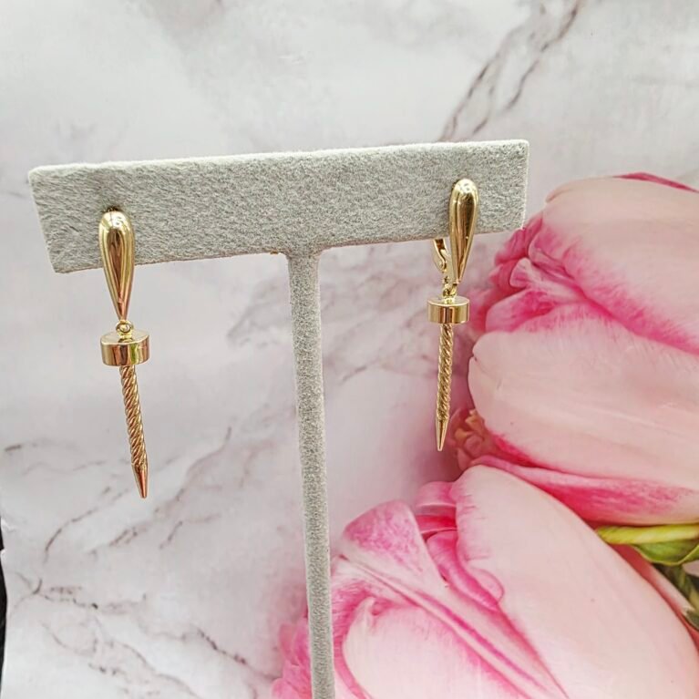 14k Gold Earrings/ Cercei Aur 14k CL189