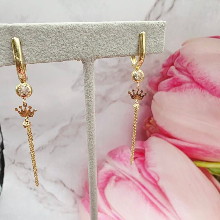 14k Gold Earrings/ Cercei Aur 14k CL191