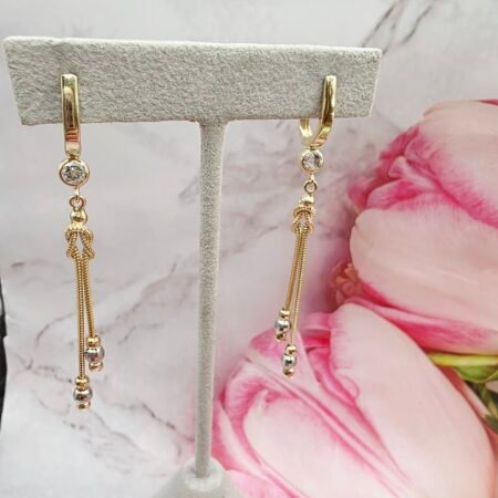 14k Gold Earrings/ Cercei Aur 14k CL196