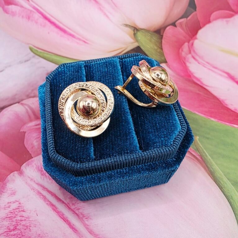 14k Gold Earrings/ Cercei Aur 14k C362