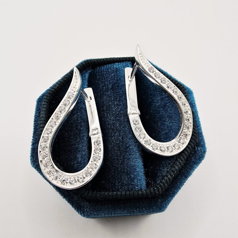 Silver 925 Earrings/ Cercei Argint 925 C017