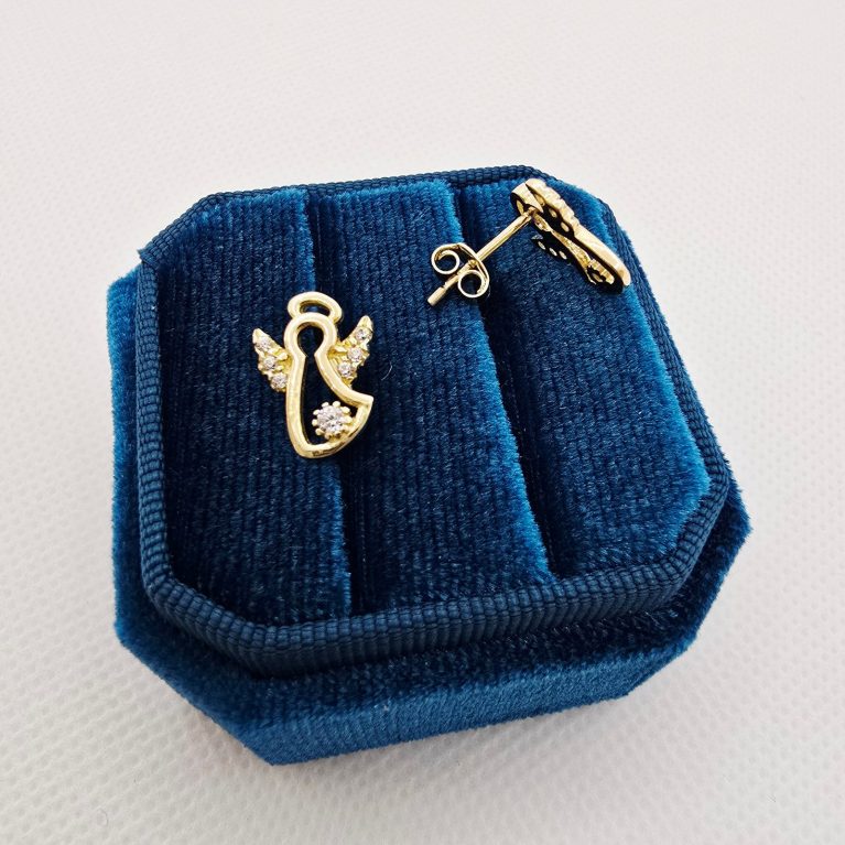 14k Gold Earrings/ Cercei Aur 14k CS129