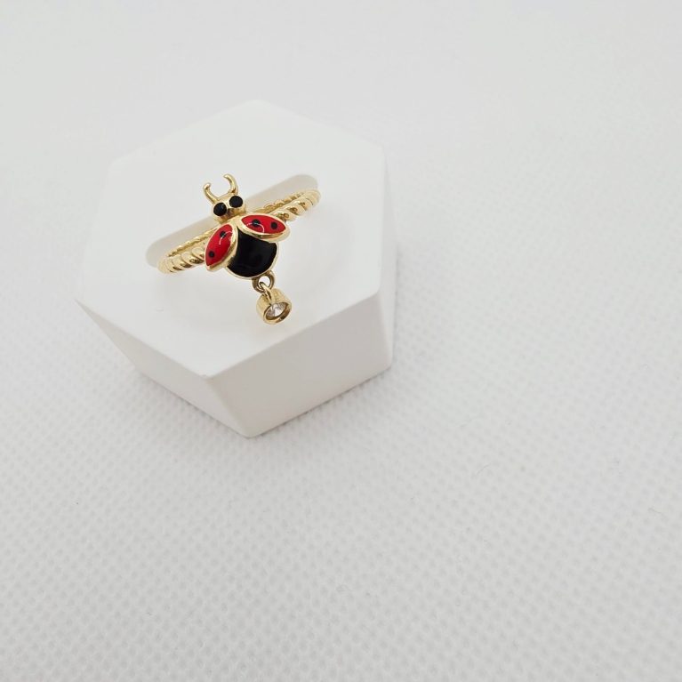 14K GOLD RING/ INEL AUR 14K R0216
