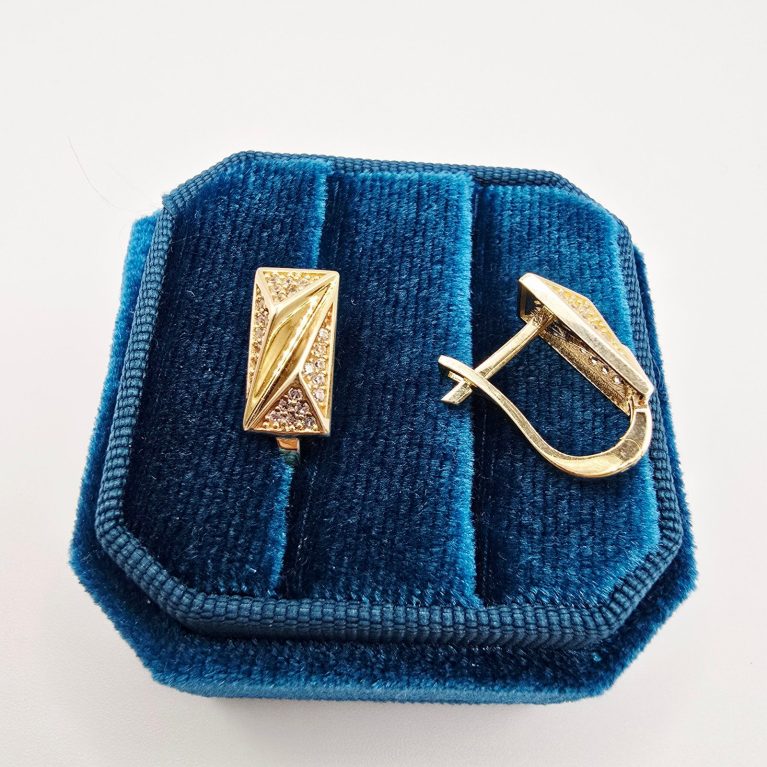 14k Gold Earrings/ Cercei Aur 14k C118