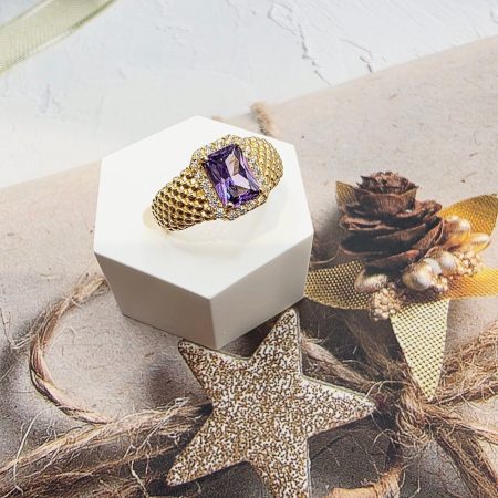 14K GOLD RING/ INEL AUR 14K R0387