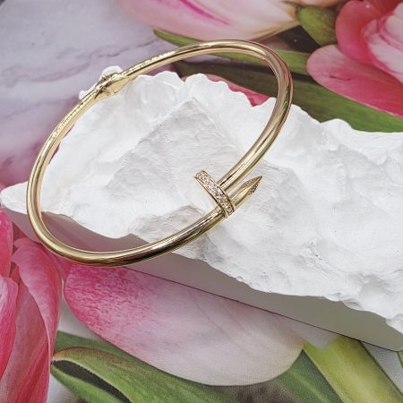 14K Gold Bangle/ Bratara Fixa Aur 14K BF497