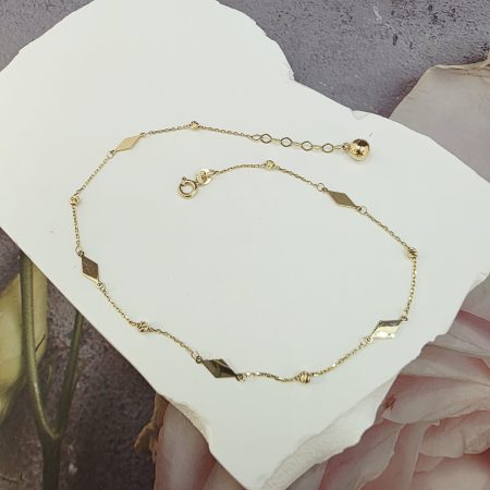 14K Gold Ankle Bracelet/ Bratara pentru Glezna Aur 14K 033