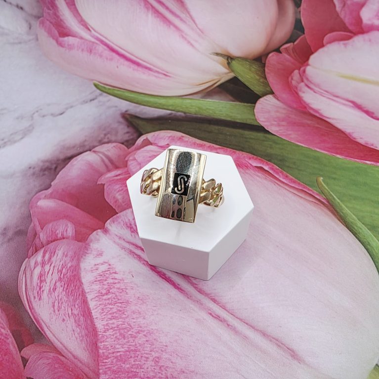 14K GOLD RING/ INEL AUR 14K R0669