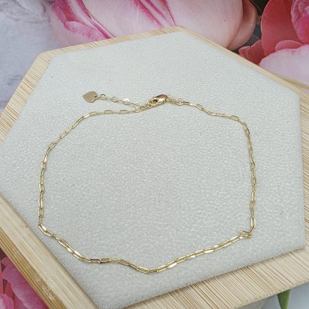 14K Gold Ankle Bracelet/ Bratara pentru Glezna Aur 14K 037