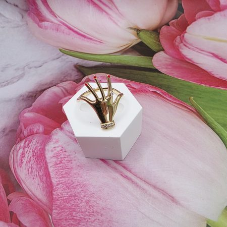 14K GOLD RING/ INEL AUR 14K R0672