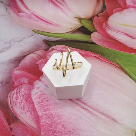 14K GOLD RING/ INEL AUR 14K R0673