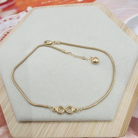 14K Gold Ankle Bracelet/ Bratara pentru Glezna Aur 14K 051
