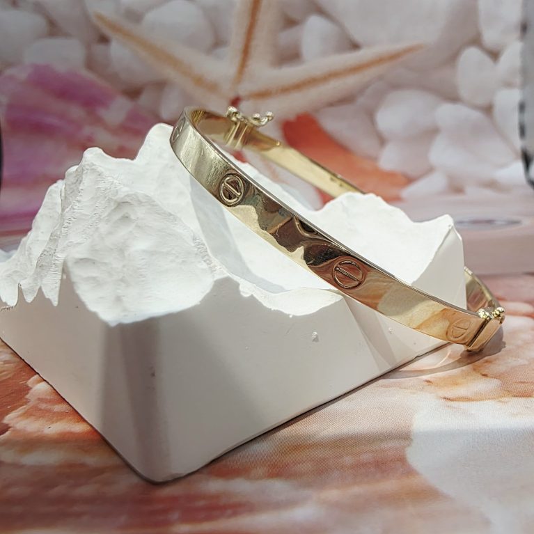 14K Gold Bangle/ Bratara Fixa Aur 14K BF537