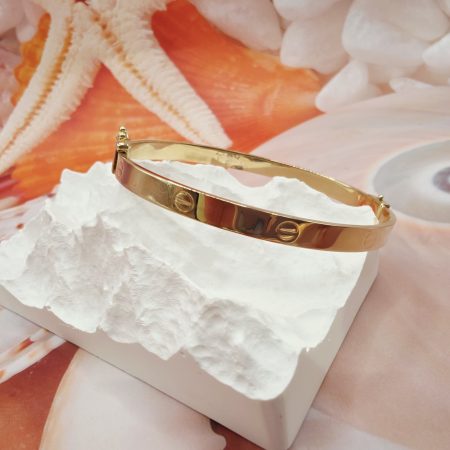 14K Gold Bangle/ Bratara Fixa Aur 14K BF538