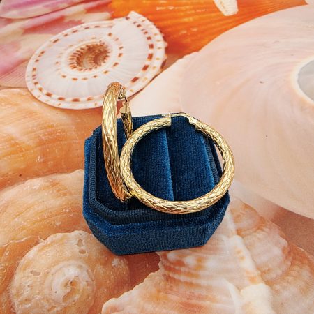 14k Gold Earrings/ Cercei Aur 14k HE412